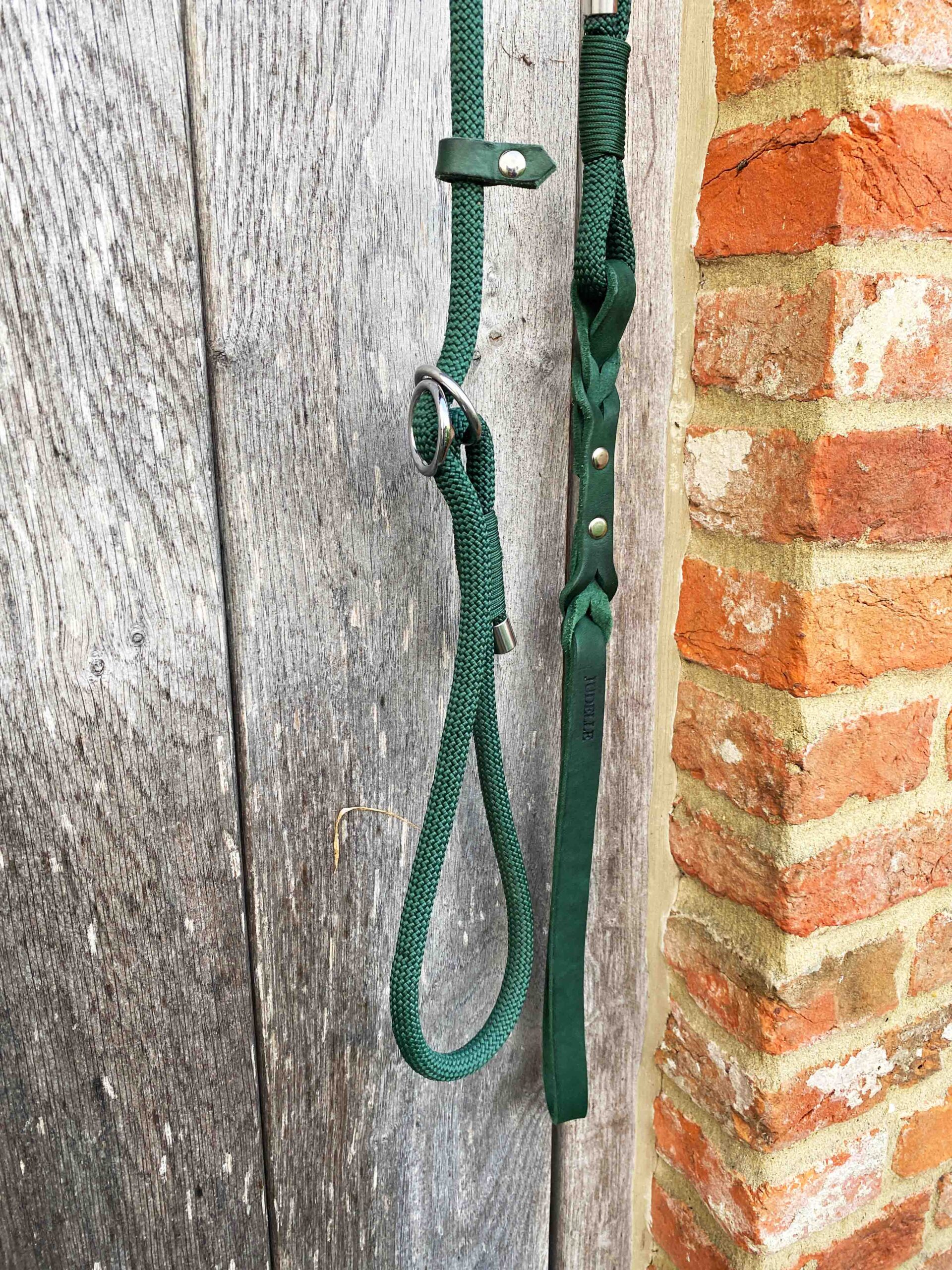 groene stroplijn/groen handvat/zilverkleurige afwerking - Afbeelding 2