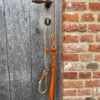 beige/gold stroplijn / oranje handvat / goudkleurige afwerking - Thumbnail Image 1