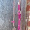 multicolor stroplijn / roze handvat / zilverkleurige afwerking - Thumbnail Image 2
