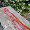 oranje-roze-rode stroplijn / oranje handvat / goudkleurige afwerking - Thumbnail Image 3