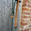 groene stroplijn/cognac handvat/goudkleurige afwerking - Thumbnail Image 2
